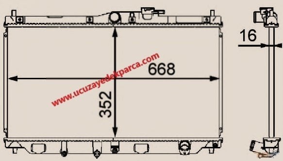 HONDA ACCORD 1990-1993 SU RADYATORU M/T