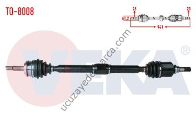 TOYOTA COROLLA 2007-2018 1.6 - AURIS 2007-2018 1.6 BENZINLI AKS KOMPLE SAG