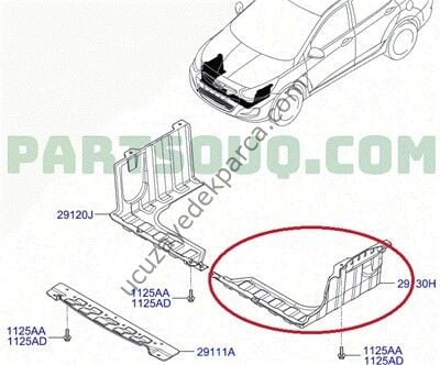 HYUNDAI ACCENT 2012-2018 BLUE KARTER MUHAFAZASI SOL