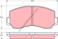 MITSUBISHI PAJERO 1983-1991 FREN BALATASI ON