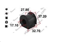 HONDA EURO CIVIC 1996-2000 VIRAJ DEMIR ORTA LASTIGI ON ( 18.MM )