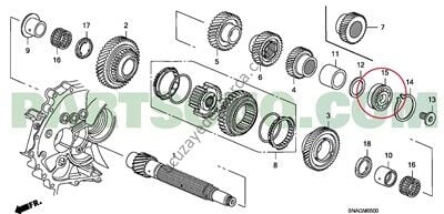 HONDA CIVIC 2006-2016 FD6 FB7 PRIZDIREK RULMANI M/T ( 26 X 69 X 22.5 )