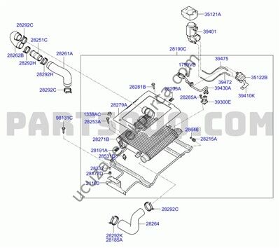 HYUNDAI SANTA-FE 2006-2009 DIZEL INTERCOOLER HORTUMU