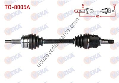 TOYOTA COROLLA 2007-2012 - AURIS 2007-2012 DIZEL AKS KOMPLE SOL