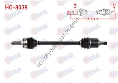 HONDA CR-V 2007-2012 AKS KOMPLE ARKA SOL