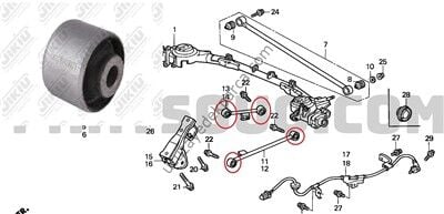 HONDA HR-V 1999-2005 ARKA DENGE KOL BURCU ( DIKEY )