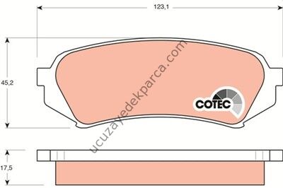 TOYOTA LANDCRUISER 1998-2006 FREN BALATASI ARKA