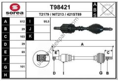 NISSAN X-TRAIL 2008-2013 2.0 DIZEL AKS KOMPLE SOL ( M/T )