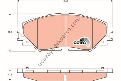 TOYOTA RAV-4 2006-2015 FREN BALATASI ON