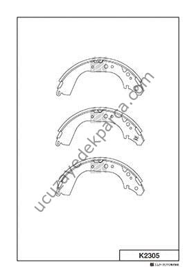 TOYOTA HILUX 1985-2001 LN65 LN106 LN145 4WD FREN BALATASI ARKA