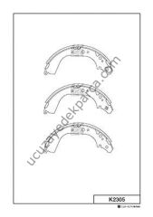 TOYOTA HILUX 1985-2001 LN65 LN106 LN145 4WD FREN BALATASI ARKA