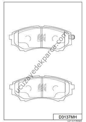 MAZDA B2500 2003-2006 4WD BT-50 4WD FREN BALATASI ON