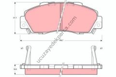 HONDA EURO CIVIC 1996-2000  FREN BALATASI ON