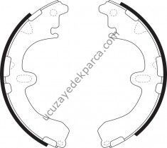 TOYOTA CORONA ST181 ST191 FREN BALATASI ARKA