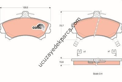 MITSUBISHI COLT 2003-2008 FREN BALATASI ON