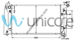 TOYOTA AVENSIS 2003-2008 1.6 SU RADYATORU AT