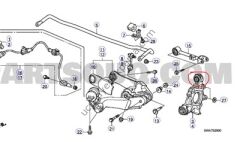 HONDA CR-V 2007-2012 ARKA TASIYICIDAKI BURC  UST TARAFTAKI