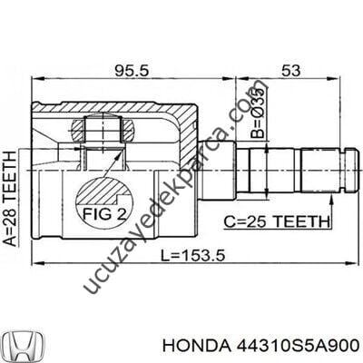 HONDA  CIVIC 2006-2011 AT  AKS KAFASI IC SAG/SOL