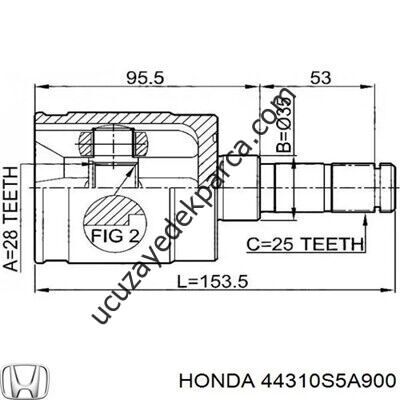 HONDA  JAZZ 02-08  KAFASI IC SAG/SOL