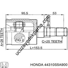 HONDA  CITY 05-08 AKS KAFASI IC SAG/SOL