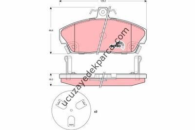 HONDA CIVIC 2001-2005 FREN BALATASI ON