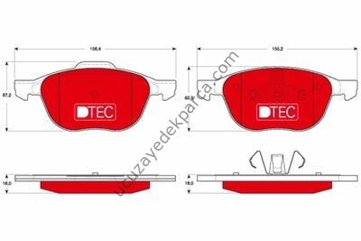 MAZDA 3 2003-2013 FREN BALATASI ON