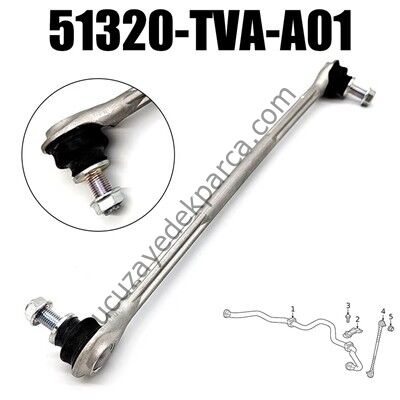 HONDA CIVIC 2017-2025 FC5 FE1  ON Z ROTU SAG/SOL ( ALUMINYUM )