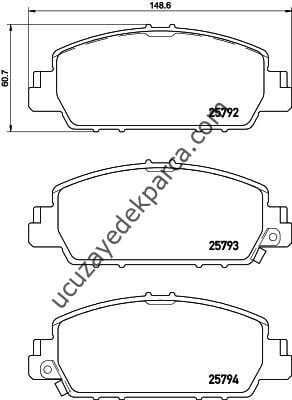 HONDA  ACCORD 2021-2025 FREN BALATASI ON