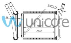 TOYOTA COROLLA 2007-2018  KALORIFER RADYATORU
