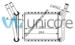 TOYOTA  AVENSIS 2008-2015 KALORIFER RADYATORU