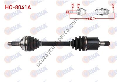 HONDA ACCORD 1990-1998 AKS KOMPLE SAG