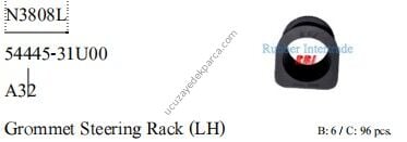 NISSAN MAXIMA 1995-2000 DIREKSIYON BAGLANTI LASTIGI SOL ( YUVARLAK )