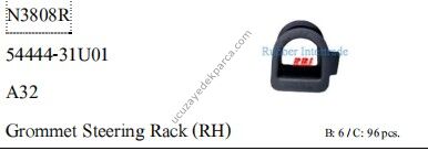 NISSAN MAXIMA 1995-2000 DIREKSIYON BAGLANTI LASTIGI SAG ( KARE )