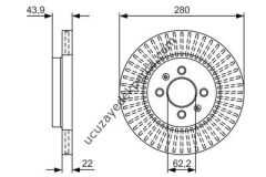 HYUNDAI İ20 2012-2016  FREN DISKI ON 280.MM 4B