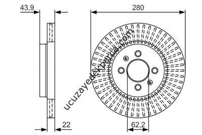 KIA STONIC 2018-2022 FREN DISKI ON 280.MM 4B