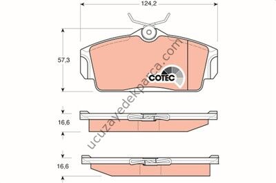 NISSAN PRIMERA 1997-2001 P11 - ALMERA 2000-2008 N16 FREN BALATASI ON