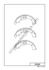 TOYOTA YARIS 1999-2002 FREN BALATASI ARKA