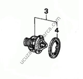 Honda CIVIC 1.4 Termostat