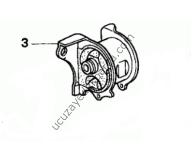 Honda CIVIC 1996-2000 / CR-V 1997-2001  Motor Kulağı Sağ üst