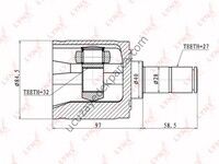 HONDA CR-V 1997-2001 IC AKS KAFASI SAG ( DIS-27 IC-32 KECE-40 ) ERKEK