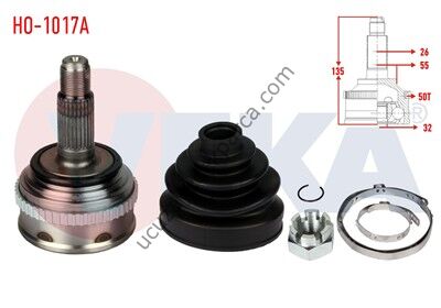 HONDA CIVIC 1992-1995 SI - EURO CIVIC AKS KAFASI DIS ( DIS-26 IC-32 KECE-55 ) ABS'LI