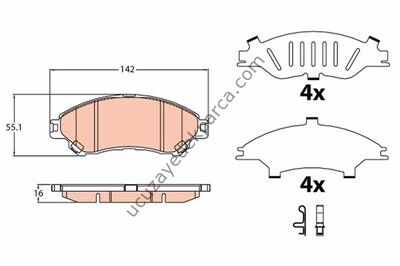 SUZUKI VITARA 2015-2018 - SX4 2014-2018 FREN BALATASI ON