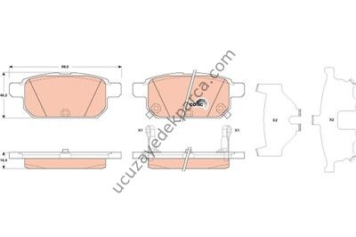 SUZUKI VITARA 2015-2021 - SWIFT 2011-2014 FREN BALATASI ARKA
