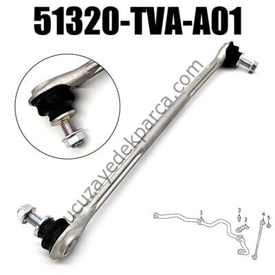 HONDA CIVIC 2017-2025 FC5 FE1 - ACCORD 2021-2025 ON Z ROTU SAG/SOL ( ALUMINYUM )