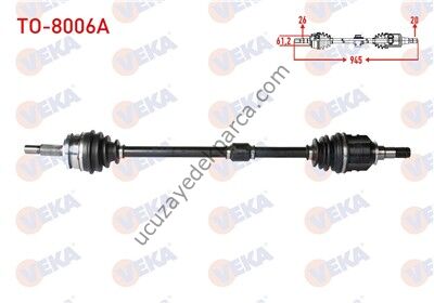 TOYOTA COROLLA 2007-2012 - AURIS 2007-2012 DIZEL AKS KOMPLE SAG