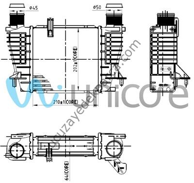 NISSAN JUKE 2011-2014 DIZEL INTERCOOLER RADYATORU