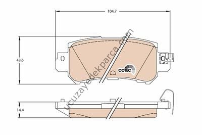 MAZDA CX-5 2012-2015 - CX-3 2015-2018 DİZEL FREN BALATASI ARKA