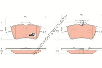MAZDA 3 2003-2008 FREN BALATASI ARKA
