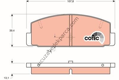 MAZDA 6 2002-2008 - 626 1998-2001 - PREMACY 1998-2005 FREN BALATASI ARKA