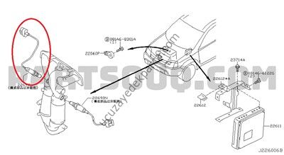 NISSAN X-TRAIL 2002-2008 2.0 OKSIJEN SENSORU UST ( NO:1 )